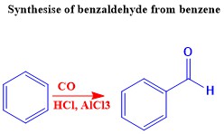conversion of benzene to benzaldehyde